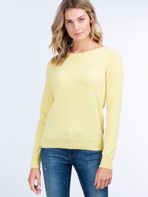 Cashmere trui met boothals bestellen via fashionciao