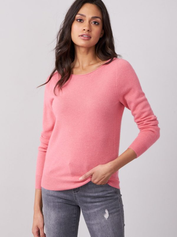 Cashmere trui met boothals bestellen via fashionciao