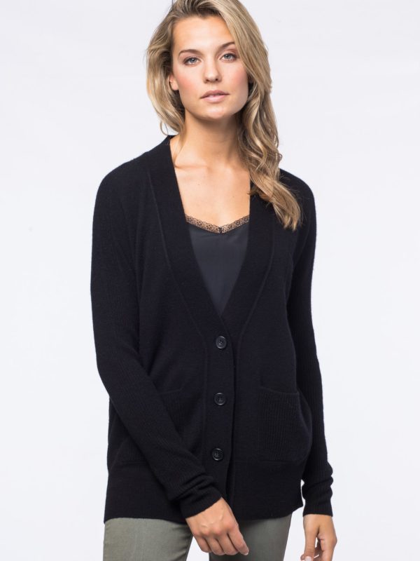 Cashmere vest met zakken bestellen via fashionciao