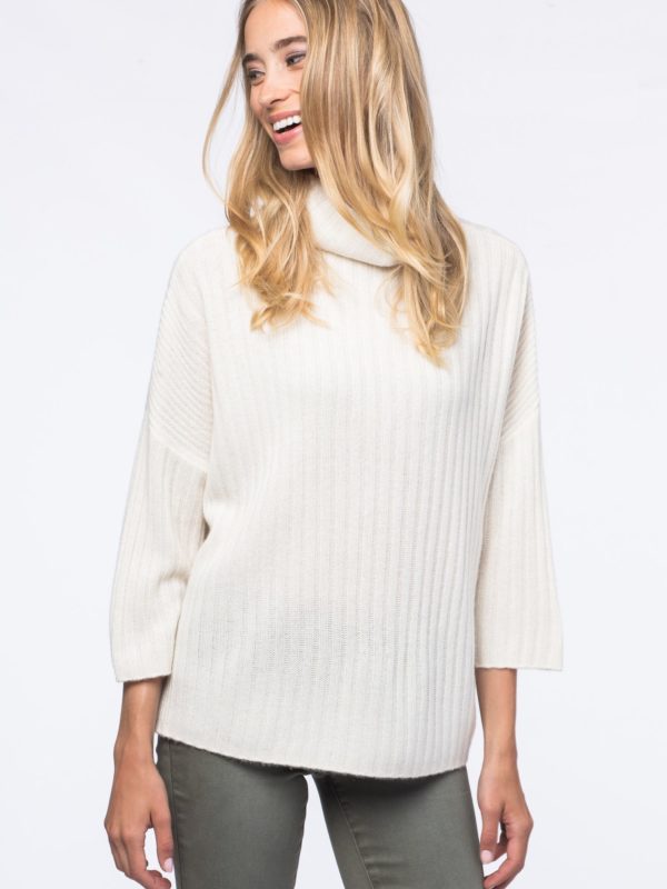 Geribde trui van cashmere bestellen via fashionciao