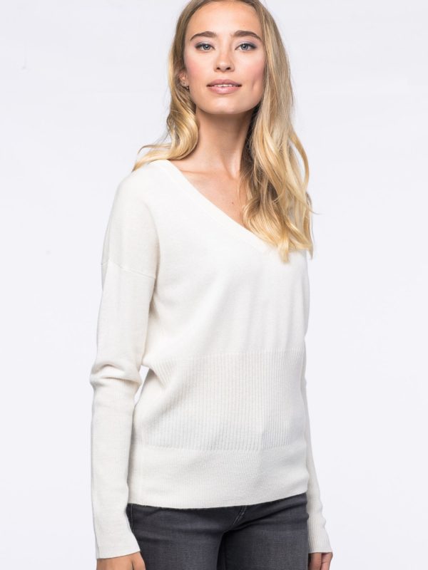 V-hals sweater van cashmere bestellen via fashionciao