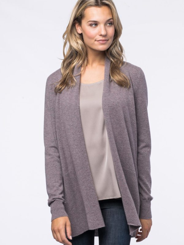 Lange geribde cardigan van cashmere bestellen via fashionciao