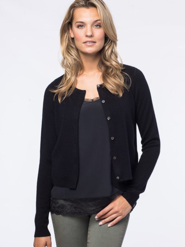 Kort vestje van cashmere bestellen via fashionciao