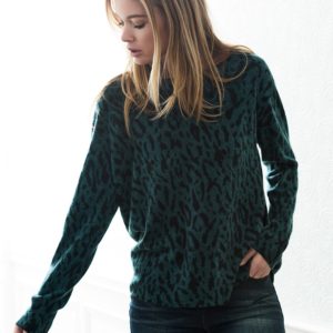 Cashmere sweater met luipaardprint bestellen via fashionciao