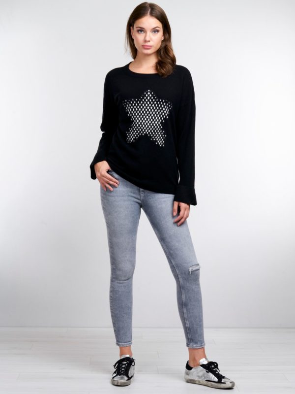 Cashmere sweater met ster bestellen via fashionciao