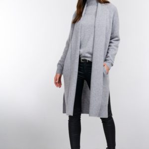 Lang open vest van cashmere bestellen via fashionciao