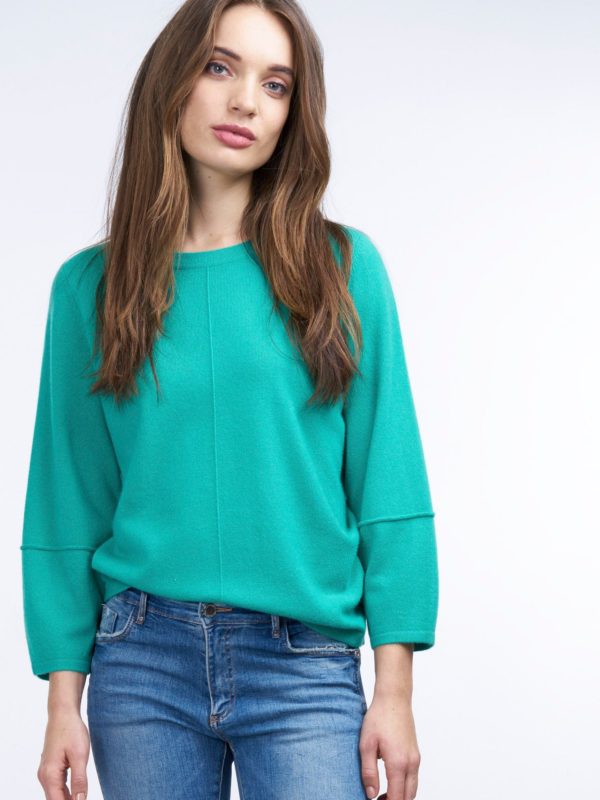 Cashmere sweater met wijde mouwen bestellen via fashionciao