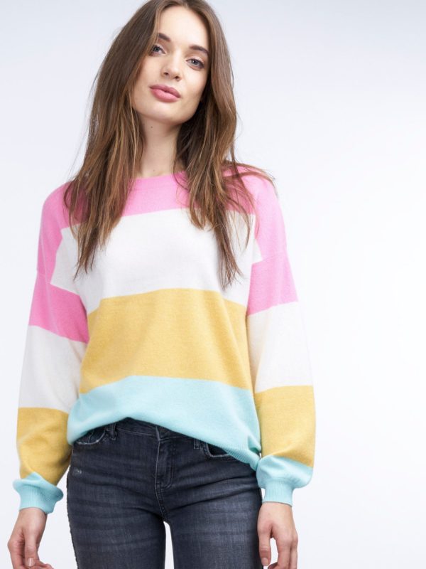 Cashmere regenboogtrui bestellen via fashionciao