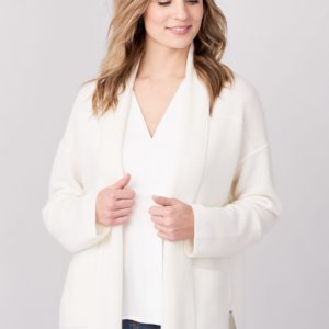 Luxe cashmere vest met geribde textuur bestellen via fashionciao