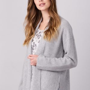 Luxe cashmere vest met geribde textuur bestellen via fashionciao