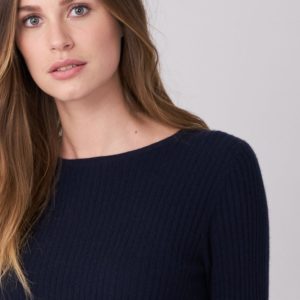 Geribde cashmere pullover in A-lijn bestellen via fashionciao