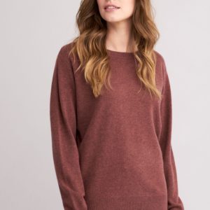 Loose fit cashmere pullover met boothals bestellen via fashionciao