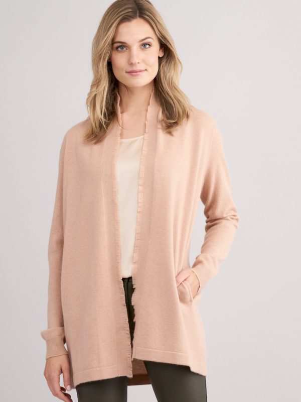 Cashmere vest met franjes bestellen via fashionciao