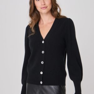 Kort cashmere vest met pointelle details bestellen via fashionciao