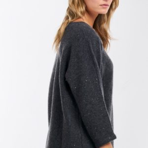 Gebreide sweater met mini-pailletten bestellen via fashionciao