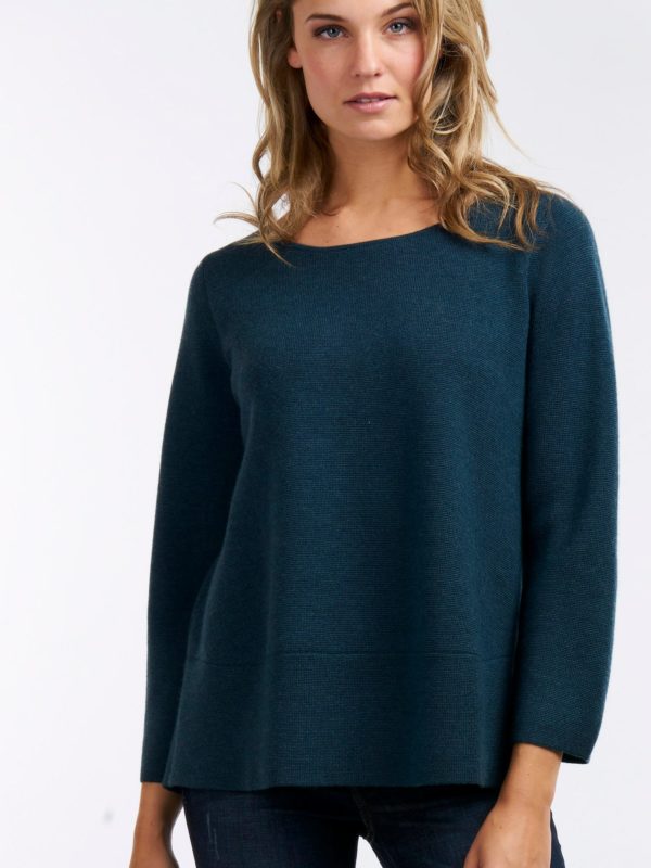 Sweater met plooi aan achterzijde bestellen via fashionciao