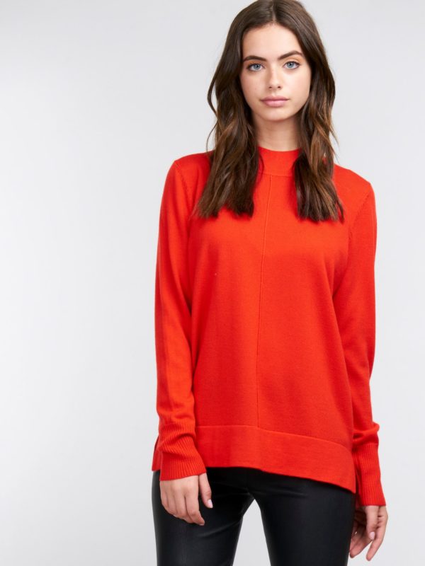 Gebreide sweater met opstaande kraag bestellen via fashionciao