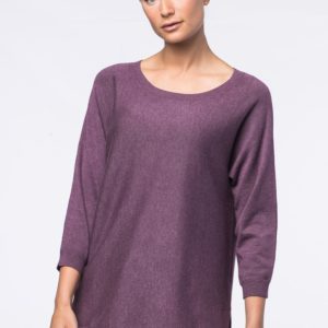 Batwing-sweater met split bestellen via fashionciao