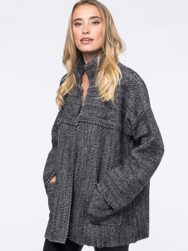 Oversized grofgebreide cardigan bestellen via fashionciao