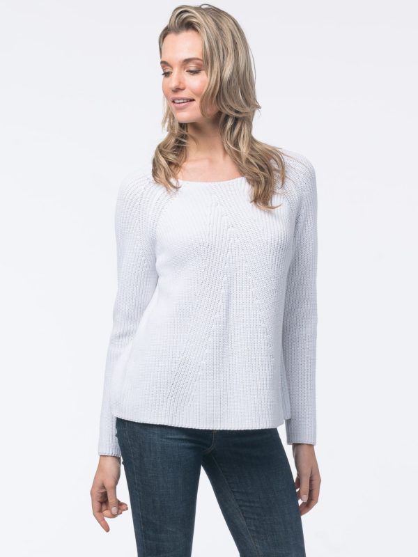 Grof gebreide katoenen sweater bestellen via fashionciao