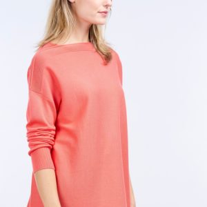 Sweater met boothals van katoenmelange bestellen via fashionciao