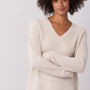 Katoenen V-hals pullover bestellen via fashionciao