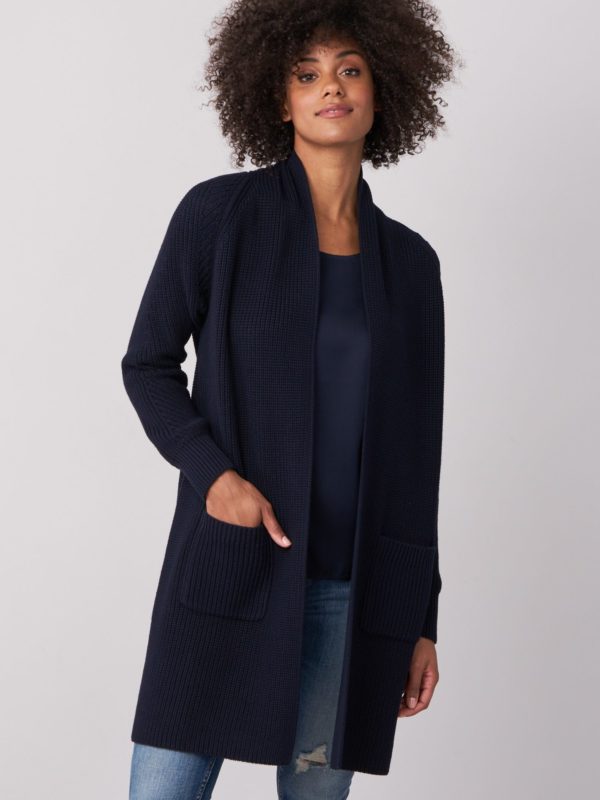 Grofgebreide katoenen cardigan bestellen via fashionciao