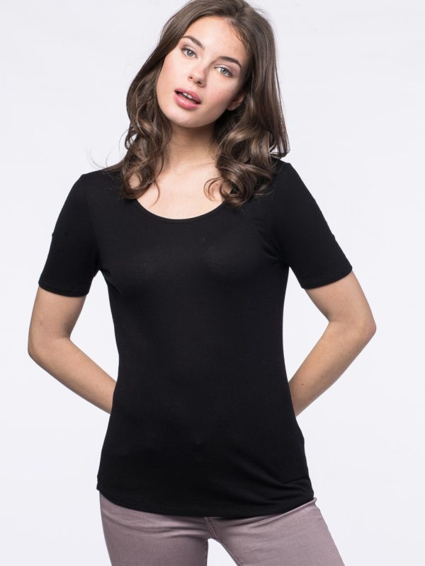 Geribd T-shirt van cashmere-mix bestellen via fashionciao