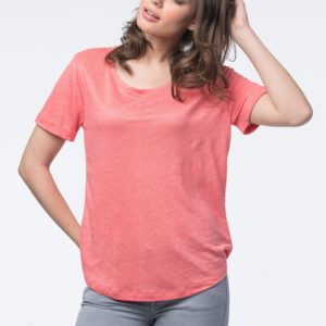 Basic linnen T-shirt bestellen via fashionciao