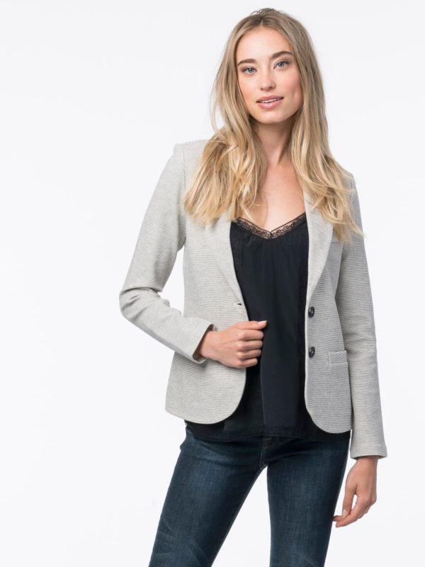 Blazer met fijne stippen bestellen via fashionciao