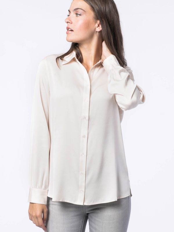 Basic zijden blouse bestellen via fashionciao