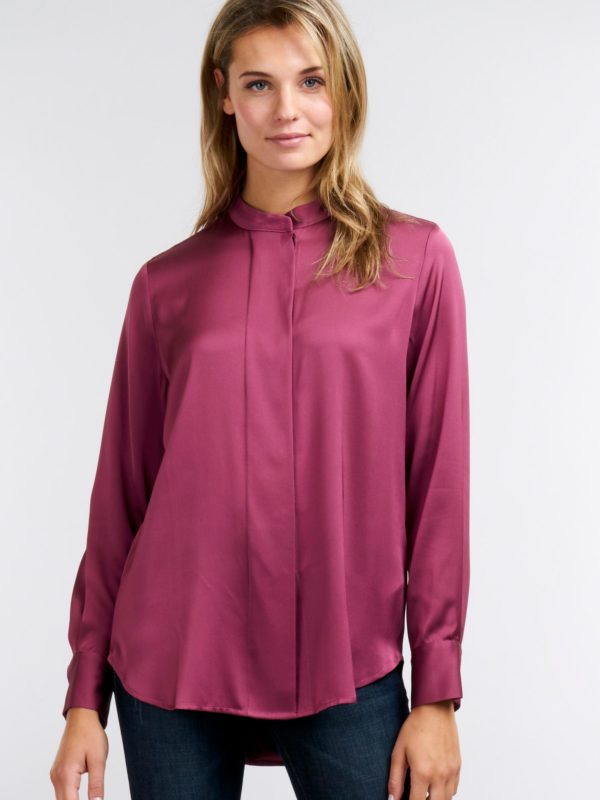 Klassieke zijden blouse bestellen via fashionciao