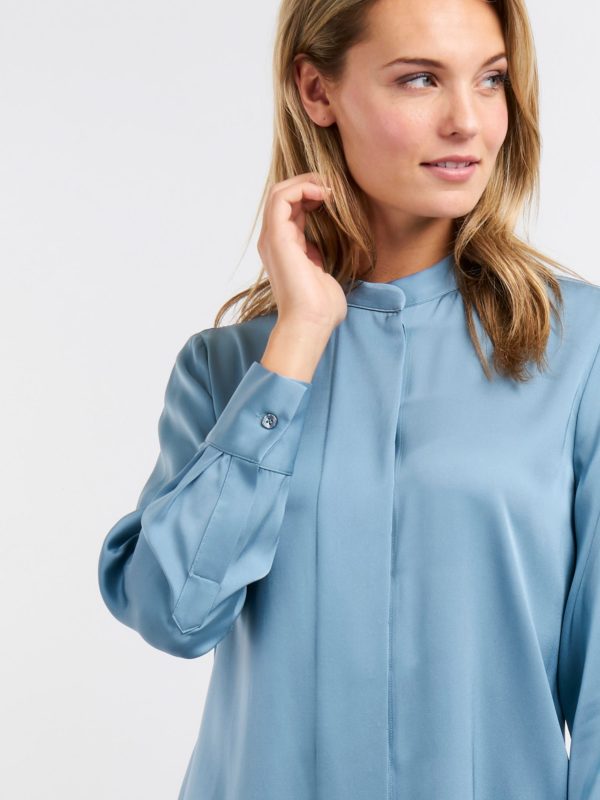 Klassieke zijden blouse bestellen via fashionciao