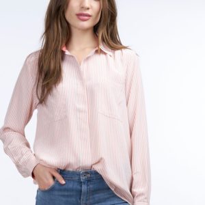 Zijden blouse met verticale strepen bestellen via fashionciao