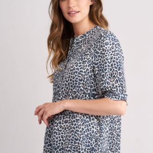 Blouse top met luipaardprint bestellen via fashionciao
