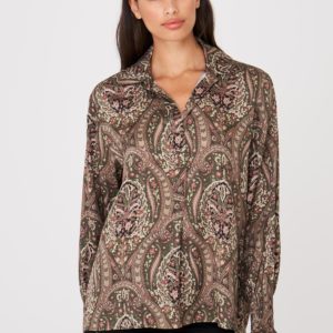 Zijden paisley blouse met kraag bestellen via fashionciao