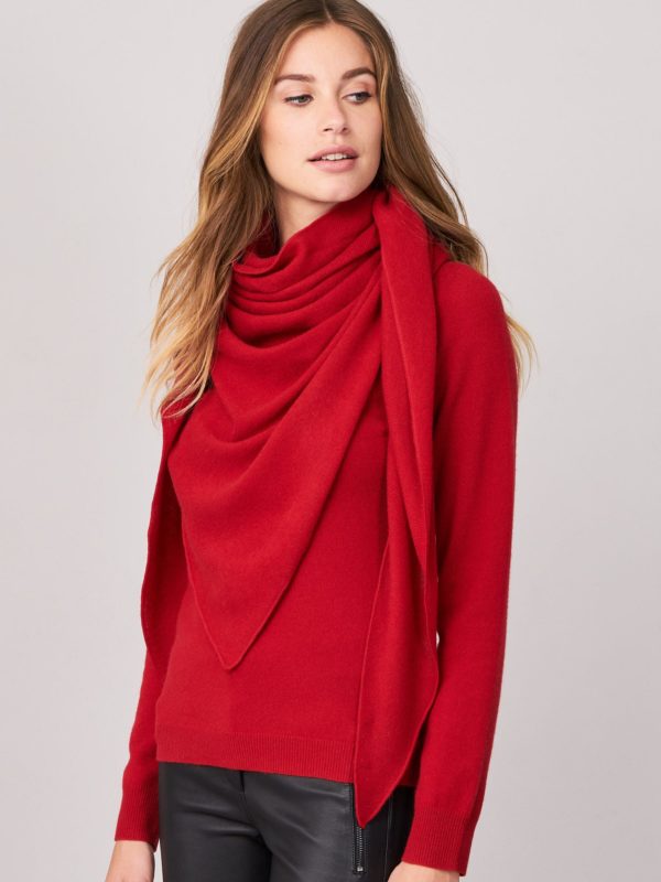 Driehoek sjaal van cashmere bestellen via fashionciao