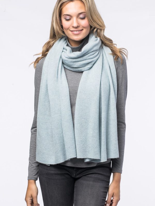 Sjaal met textuur van cashmere bestellen via fashionciao