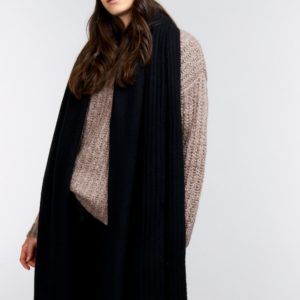 Geribde cashmere sjaal bestellen via fashionciao