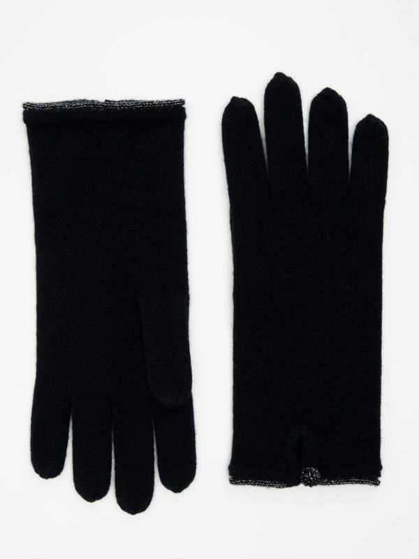Cashmere handschoenen met lurex bestellen via fashionciao