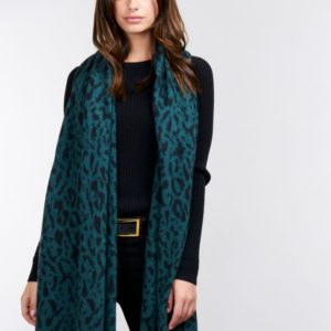 Cashmere sjaal met luipaardprint bestellen via fashionciao
