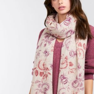 Cashmere sjaal met bloemenprint bestellen via fashionciao