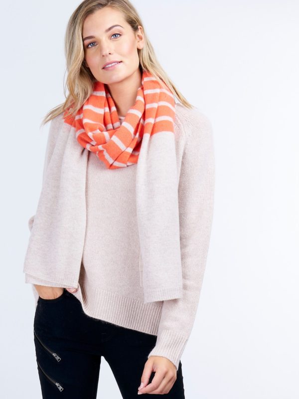 Cashmere sjaal met strepen bestellen via fashionciao