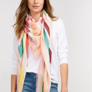 Multikleuren geweven sjaal bestellen via fashionciao