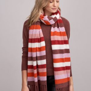 Multikleuren sjaal van cashmere melange bestellen via fashionciao