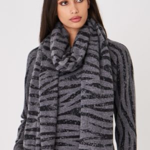 Cashmere sjaal met tijgerprint bestellen via fashionciao