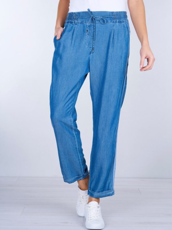 Jeans met trekkoord bestellen via fashionciao