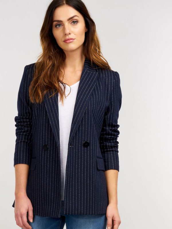 Boyfriend blazer met strepen bestellen via fashionciao