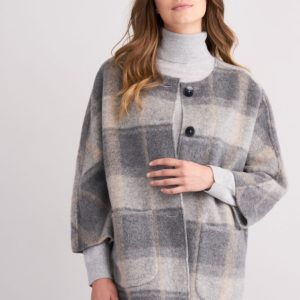 Oversized jas met ruiten bestellen via fashionciao