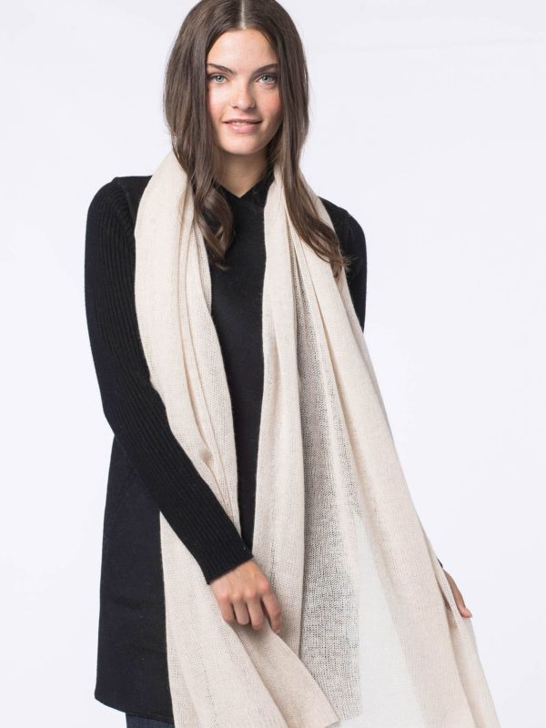 Gebreide sjaal van cashmere bestellen via fashionciao